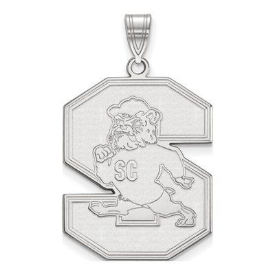 South Carolina State University 10K White Gold Extra Large Pendant