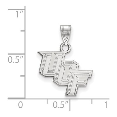 University of Central Florida 10K White Gold U-C-F Small Pendant – view 2
