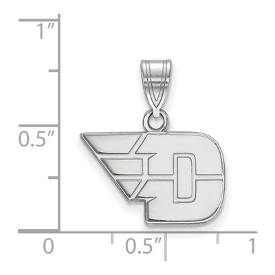 University of Dayton 10K White Gold Small Pendant – view 2