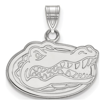 University of Florida 10K White Gold Gator Small Pendant