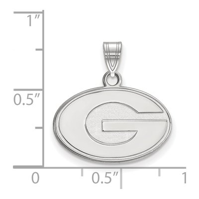 University of Georgia 10K White Gold Small Letter G Pendant – view 2