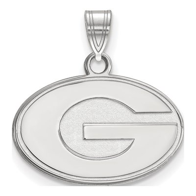 University of Georgia 10K White Gold Small Letter G Pendant