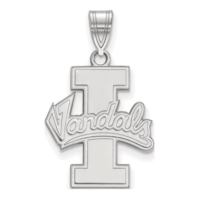 University of Idaho 10K White Gold Vandals Large Pendant