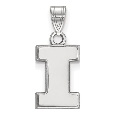 University of Illinois 10K White Gold Small Letter I Pendant