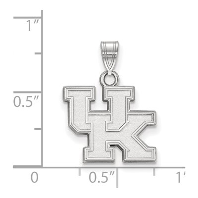 University of Kentucky 10K White Gold U-K Small Pendant – view 2