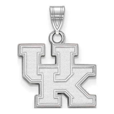 University of Kentucky 10K White Gold U-K Small Pendant