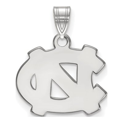University of North Carolina 10K White Gold N-C Small Pendant