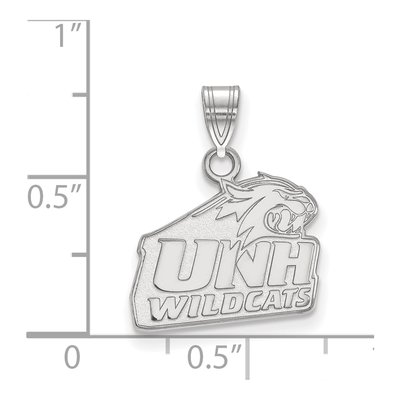 University of New Hampshire 10K White Gold Small Pendant – view 2