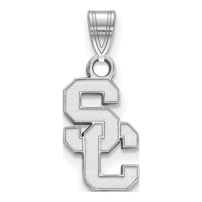 University of Southern California 10K White Gold S-C Small Pendant