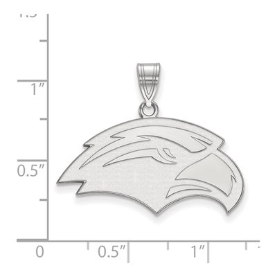 University of Southern Mississippi 10K White Gold Eagle Medium Pendant – view 2