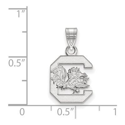 University of South Carolina 10K White Gold Small Pendant – view 2