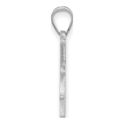 University of Tulsa 10K White Gold Large Pendant – view 2