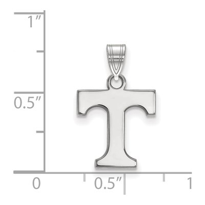 University of Tennessee 10K White Gold Small Letter T Pendant – view 2