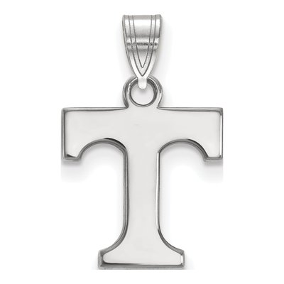 University of Tennessee 10K White Gold Small Letter T Pendant
