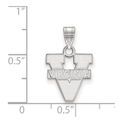University of Virginia 10K White Gold Small Pendant – view 2