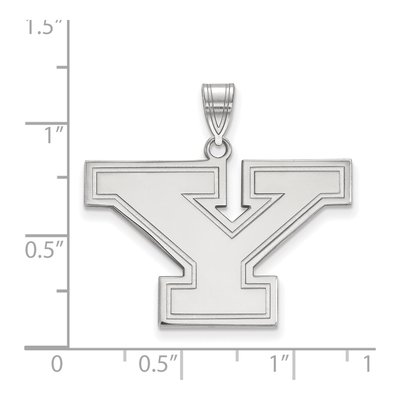 Youngstown State University 10K White Gold Large Letter Y Pendant – view 2