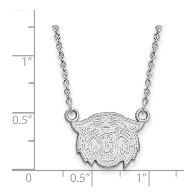 Villanova University 10K White Gold Wildcat Small Necklace – view 2