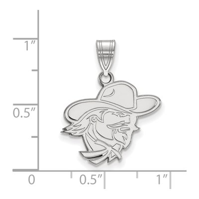 Eastern Kentucky University 10K White Gold E-K-U Medium Pendant – view 2