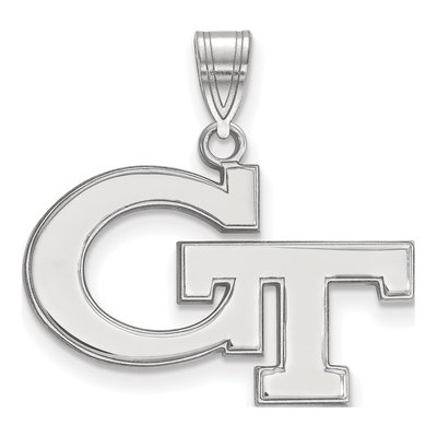 Georgia Institute of Technology 10K White Gold G-T Medium Pendant