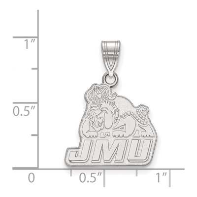 James Madison University 10K White Gold Medium Pendant – view 2