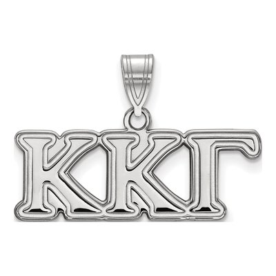 10K White Gold Kappa Gamma Pendant