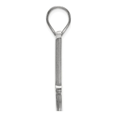 Oklahoma State University 10K White Gold O-S-U Medium Pendant – view 2
