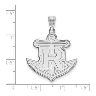 Rollins College 10K White Gold Anchor Extra Large Pendant – view 2