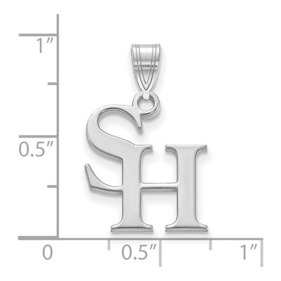 Sam Houston State University 10K White Gold Medium Pendant – view 2