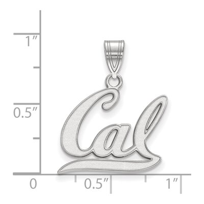University of California Berkeley 10K White Gold Medium Pendant – view 2