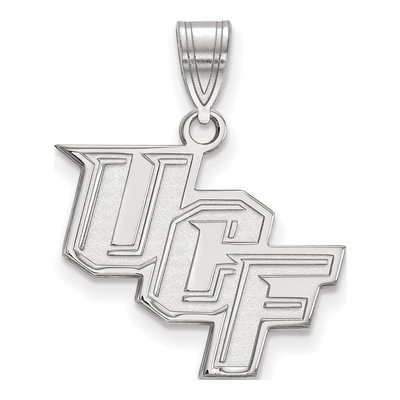 University of Central Florida 10K White Gold U-C-F Medium Pendant