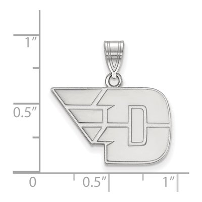 University of Dayton 10K White Gold Medium Pendant – view 2