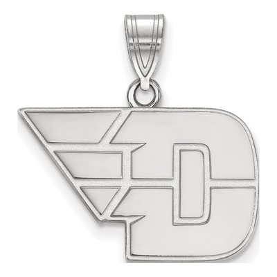 University of Dayton 10K White Gold Medium Pendant