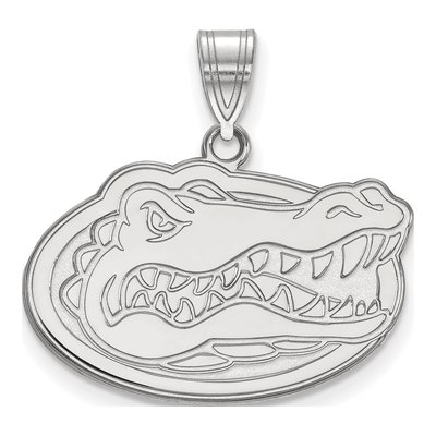 University of Florida 10K White Gold Gator Medium Pendant