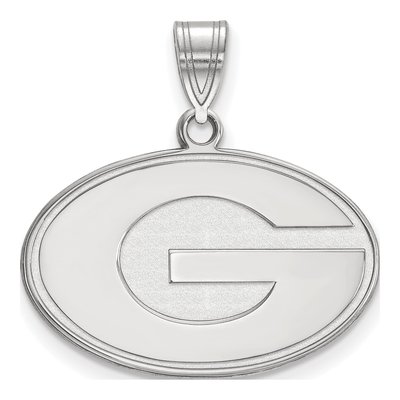 University of Georgia 10K White Gold Medium Letter G Pendant