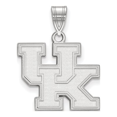 University of Kentucky 10K White Gold U-K Medium Pendant