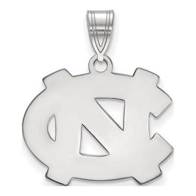 University of North Carolina 10K White Gold N-C Medium Pendant