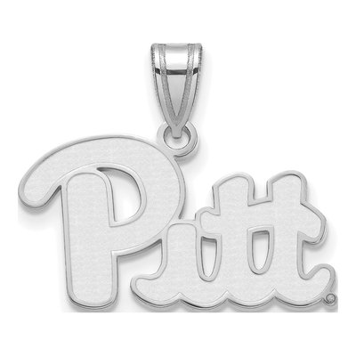 University of Pittsburgh 10K White Gold Medium Pendant