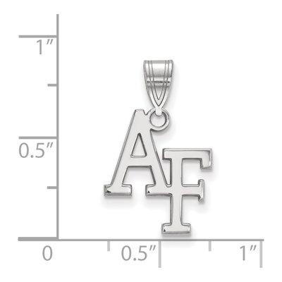United States Air Force Academy 10K White Gold A-F Medium Pendant – view 2