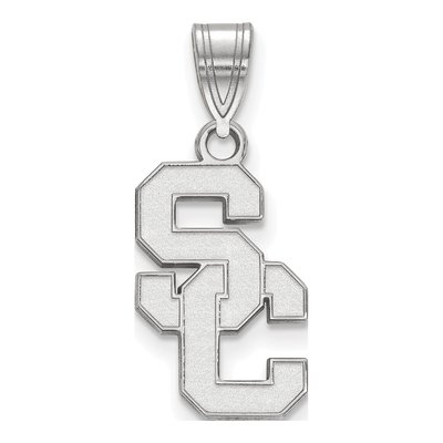 University of Southern California 10K White Gold S-C Medium Pendant