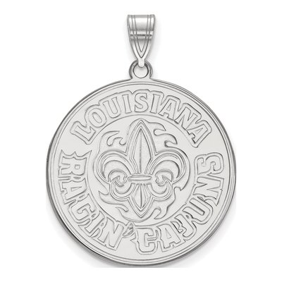 University of Louisiana at Lafayette 10K White Gold Extra Large Pendant