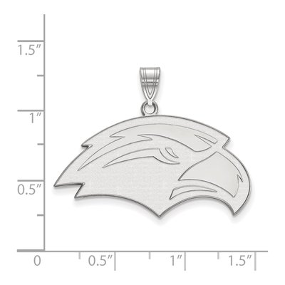 University of Southern Mississippi 10K White Gold Eagle Large Pendant – view 2