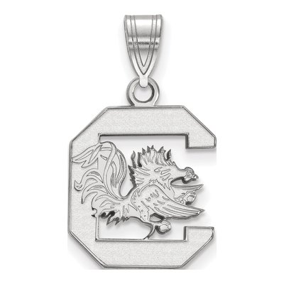 University of South Carolina 10K White Gold Medium Pendant