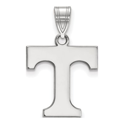 University of Tennessee 10K White Gold Medium Letter T Pendant