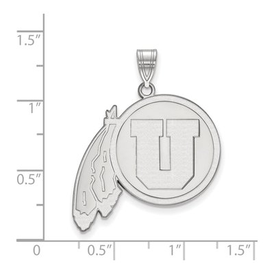 University of Utah 10K White Gold Extra Large Pendant – view 2