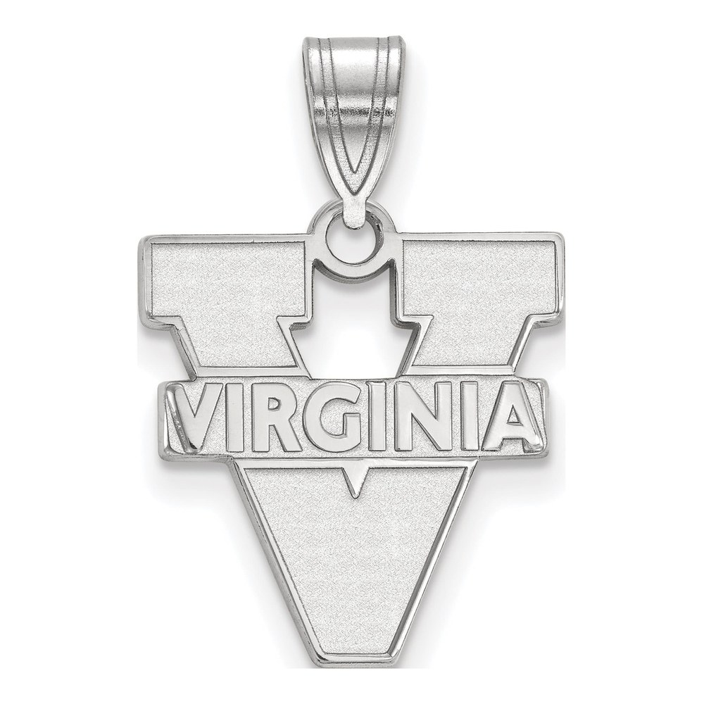 University of Virginia 10K White Gold Medium Pendant