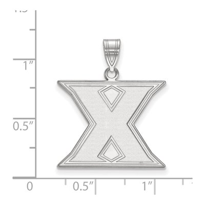 Xavier University 10K White Gold Large Letter X Pendant – view 2