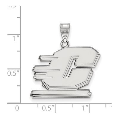 Central Michigan University 10K White Gold Large Letter C Pendant – view 2