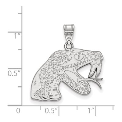 Florida A&M University 10K White Gold Rattler Large Pendant – view 2