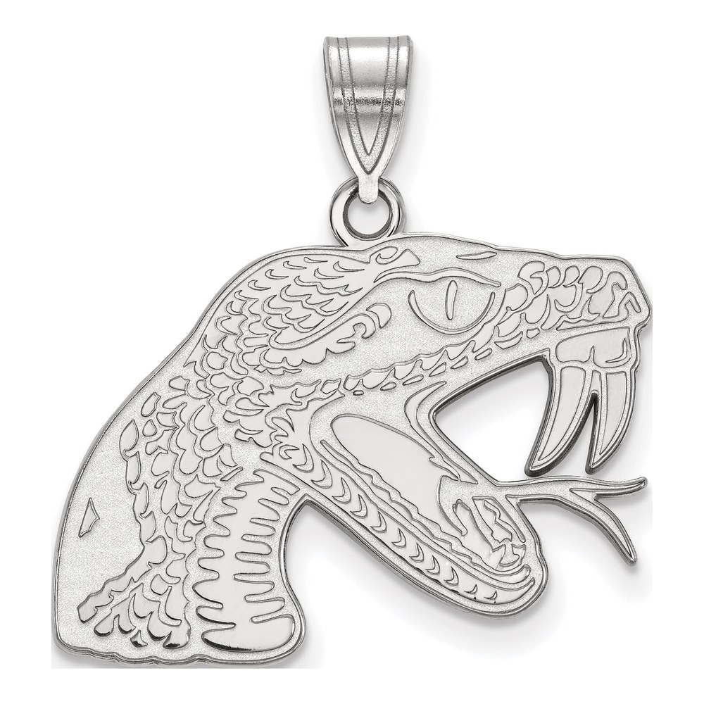 Florida A&M University 10K White Gold Rattler Large Pendant