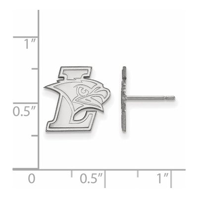Lehigh University 10K White Gold Small Stud Earrings – view 2